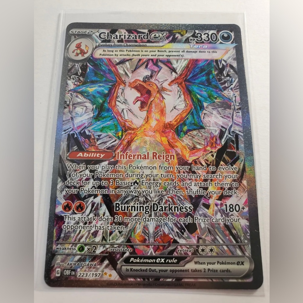 🔥 Pokemon TCG Obsidian Flames
Charizard EX 223/197 Special Ilustration🔥